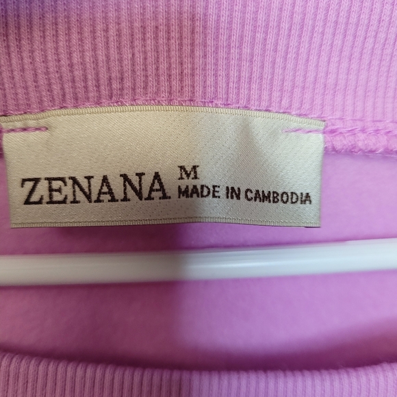 Zenana Outfitters 2 piece Fleece Pull Over Sweatshirt Short Set Boutique - Picture 11 of 12